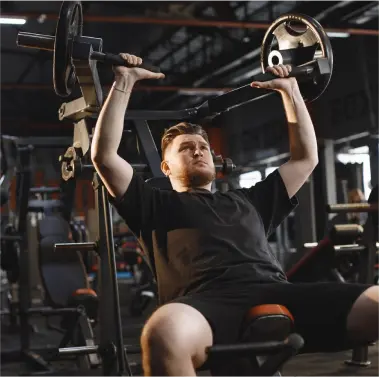man training in Gym